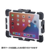 【即納】【代引不可】iPad/タブレットホルダー 厚さ30mm対応 盗難防止用鍵付 VESA取付ホルダー iPadホルダー タブレットホルダー ブラック サンワサプライ CR-LATAB30