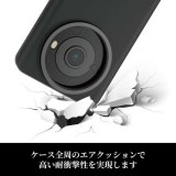 【即納】【代引不可】AQUOS R8 pro SH-51D ケース ハイブリッド カバー 衝撃吸収 ワイヤレス充電可 ストラップホール付 一眼レフカメラ用 カメラレンズフィルター対応 ブラック エレコム PM-S231CAMBK