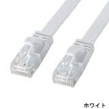 【代引不可】LANケーブル CAT6A フラットLANケーブル 20m 高弾力PVC製ケーブル ツメ折れ防止カバー付 10Gビットイーサネット対応 サンワサプライ KB-FL6AL-20