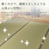 【北海道・沖縄・離島配送不可】【代引不可】い草カーペット 白馬 はくば 87ｘ174cm 江戸間1畳 イ草ラグ 上敷き 撥水加工 お手入れ簡単 HAGIHARA 142732400