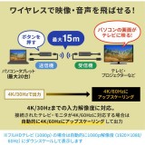 【代引不可】4K対応ワイヤレスHDMIエクステンダー (送信機のみ)   4K/60Hz 映像 出力 サンワサプライ VGA-EXWHD12TX