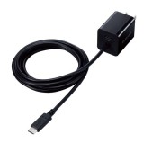 【即納】【代引不可】USB Type-C 充電器 PD 対応 最大出力20W Type C ケーブル ブラック 一体型 1.5m iPhone iPad Pro Air Galaxy Xperia AQUOS Android 各種 他対応 軽量 エレコム MPA-ACCP37BK