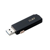 【代引不可】USBメモリ 32GB USB3.2(Gen1) USB A スライドシャッター式 ストラップホール付 セキュリティ機能対応  Windows 11 10 Mac パソコン 他対応  ILMF ブラック エレコム MF-ER3032GBK-IL