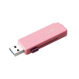 【代引不可】USBメモリ 32GB USB3.2(Gen1) USB A スライドシャッター式 ストラップホール付 セキュリティ機能対応  Windows 11 10 Mac パソコン 他対応  ILMF ピンク エレコム MF-ER3032GPN-IL