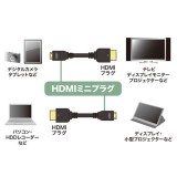 【即納】【代引不可】イーサネット対応 ハイスピードHDMIミニケーブル ブラック 1m 4K/30Hz・フルHD対応のデジカメやタブレットに最適 サンワサプライ KM-HD22-10K