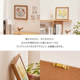 【北海道・沖縄・離島配送不可】【代引不可】ファブリックパネル 25×25cm 壁掛け アート コットン生地 花柄の刺繍 木製フレーム ナチュラルインテリア ウォールデコレーション KUKKA クッカ HAGIHARA 270086200x