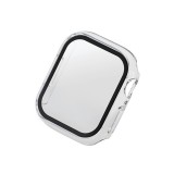 【代引不可】アップルウォッチ カバー Apple Watch Series 8/7 41mm フルカバー ゴリラガラス 表面硬度10H 全面保護 液晶 側面 耐衝撃 指紋防止 側面光沢 クリア エレコム AW-22BFCGOCR