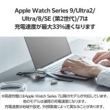 【代引不可】Apple Watch磁気充電アダプター 高速充電対応 直挿しプラグタイプ USB Type-C ホワイト エレコム MPA-AWCDCQWH