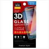 iPhone XR 6.1インチ アイフォン テンアール 用 液晶保護 ガラス フィルム 3Dハイブリッドガラス クリア PGA PG-18YGL07