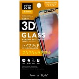 iPhone XR 6.1インチ アイフォン テンアール 用 液晶保護 ガラス フィルム 3Dハイブリッドガラス アンチグレア PGA PG-18YGL08