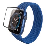 【代引不可】Apple Watch SE/Series 6/Series 5/Series 4 44mm 液晶保護ガラス 高硬度9H 3D PETフレーム付 全面保護 高光沢 エレコム AW-20MFLGFRBK