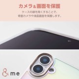 【即納】【代引不可】iPhone16 iPhone 16 対応 6.1インチ ＆me ハイブリッドケース オーロラ ホワイト ケース カバー iPhoneケース  エレコム PM-A24AHVCAWH