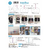 FUKUBOOK Lサイズ 5枚セット 服ブック 洋服 衣類 収納 整理 クリアファイル タンス コンパクト おしゃれ 雑貨 クリアストーン 4560320886952