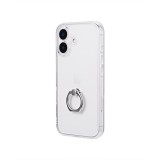 iPhone 16 リング付き耐衝撃ハイブリッドケース 「UTILO Hybrid Ring」 クリア LEPLUS NEXT LN-IM24CRGCL