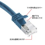 【代引不可】サンワサプライ ツメ折れ防止カテゴリ5eSTPLANケーブル KB-STPTS-05BL