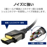 【即納】【代引不可】HDMI 2.1 ケーブル ウルトラハイスピード 1m 8K 4K 【 PS5 PS4 Nintendo Switch Xbox など対応 】 ブラック エレコム CAC-HD21E10BK2