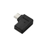 【代引不可】ELECOM USB Type-Cアダプタ L字 横向き ブラック エレコム AD-CFCML01BK