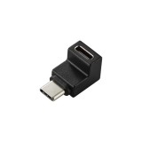 【代引不可】ELECOM USB Type-Cアダプタ L字 縦向き ブラック エレコム MPA-CFCMLAD02BK