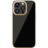 iPhone 14 Pro 6.1インチ 用 メタリックフレーム ソフトケース ブラック PGA PG-22QTP03BK