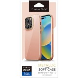 iPhone 14 Pro 6.1インチ 用 メタリックフレーム ソフトケース ピンク PGA PG-22QTP05PK