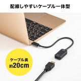 【代引不可】USB Type C-HDMI変換アダプタ(4K/30Hz) DisplayPort Altmode対応  AV機器 PC TV ディスプレイ 周辺機器 アクセサリー サンワサプライ AD-ALCHD02