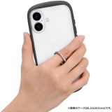 iPhone 16 Pro リング付き耐衝撃ハイブリッドケース 「Cleary Ring」 ダークグレー LEPLUS NEXT LN-IP24PLCRGY