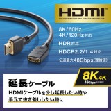 【即納】【代引不可】HDMI延長ケーブル　2ｍ AV機器 PC TV ディスプレイ 周辺機器 アクセサリー サンワサプライ KM-HD20-UEN20