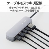 【即納】【代引不可】USB Type C ドッキングステーション ハブ 5-in-1 PD 90W出力 USB-C ×2 USB-A ×2 HDMI ×1 【 Windows 11 10 macOS iPadOS 対応 】 固定用スタンド付 シルバー エレコム DST-C19SV/EC