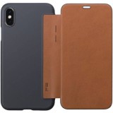 iPhone XS ケース カバー フリップ ウォレットタイプ Air Jacket Flip for iPhone XS ４カラー（ブラウン・レッド・ブラック・ネイビー） パワーサポート PUY-8*