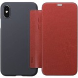 iPhone XS ケース カバー フリップ ウォレットタイプ Air Jacket Flip for iPhone XS ４カラー（ブラウン・レッド・ブラック・ネイビー） パワーサポート PUY-8*