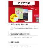 【代引不可】キャノンプリンター用 光沢ハガキ インクジェット 郵便番号枠付 光沢/厚手/キャノン用/50枚 日本製 エレコム EJH-CGNH50