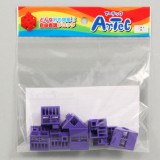 Artec アーテック ブロック 三角A 8ピース（紫）知育玩具 おもちゃ 追加ブロック パーツ 子供 キッズ アーテック  77808