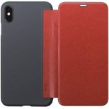 iPhone XS Max ケース カバー フリップ ウォレットタイプ Air Jacket Flip for iPhone XS Max ４カラー（ブラウン・レッド・ブラック・ネイビー） パワーサポート PUC-8*