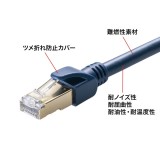 【代引不可】カテゴリ6A SFTPハンダ産業用LANケーブル 0.5m サンワサプライ KB-HS6A-005NV