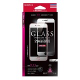 iPhone7Plus 2016年9月モデル 5.5インチ アイフォン7プラス 保護フィルム ガラスフィルム GLASS PREMIUM FILM 全画面保護（ホワイト） 0.33mm LEPLUS LP-I7PDFGFWH