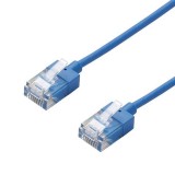 【代引不可】LANケーブル CAT6A 20m 10Gbps スーパースリム 高速光通信対応 爪折れ防止 ブルー エレコム LD-GPASS/BU20