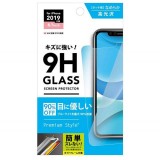 iPhone 11 6.1インチ iPhone11 対応 ガラスフィルム 治具付き 液晶保護ガラス ブルーライト低減/光沢 液晶保護 保護ガラス PGA PG-19BGL05