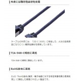 【代引不可】LANケーブル CAT8 1m 40Gbps 2000MHz 超スリム 爆速 高速光通信 爪折れ防止 ブルーメタリック エレコム LD-OCTST/BM10