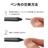 【代引不可】ELECOM タッチペン交換用ペン先 3個入り 充電式タッチペン汎用 USI対応 エレコム P-TIP02