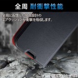 【代引不可】iPhone 14 / 13 ケース カバー レザー 手帳型 マグネット フラップ 耐衝撃 衝撃吸収 軽量 薄型 スタンド機能付 UltraSlim ブラック エレコム PM-A22APLFUBK