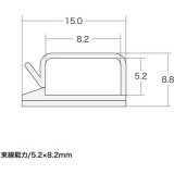 電源コードをスッキリ配線できる 電源コードホルダー(2P用) サンワサプライ CA-509N