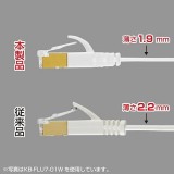 【即納】【代引不可】サンワサプライ CAT7ウルトラフラットLANケーブル（10m、ブラック） KB-FLU7-10BK