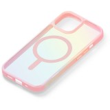 iPhone 15/14/13用 MagSafe対応 ハイブリッドケース [オーロラ/ピンク] PGA PG-23AMGPT09PK