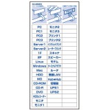 識別シール付きでケーブルの分類ができる タグが飛び出さない マーカータイ サンワサプライ CA-606KN