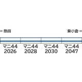 Nゲージ 鉄道模型 マニ44形 ユーロライナーカラー 4両セット  グリーンマックス 31882