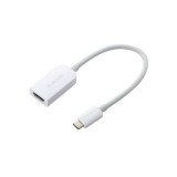 【代引不可】映像変換アダプター シリコンメッシュ USB Type-C to HDMI ミラーリング対応 60Hz 0.15m ホワイト エレコム MPA-CHDMIQSMWH