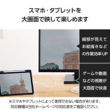 【即納】【代引不可】映像変換ケーブル シリコンメッシュ USB Type-C-HDMI ミラーリング対応 60Hz 1.0m ホワイト エレコム MPA-CHDMISM10WH