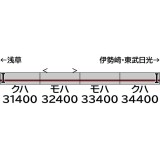 Nゲージ 鉄道模型 東武30000系 東武スカイツリーライン・前期形・新ロゴ・車番選択式 増結4両編成セット 動力無し  グリーンマックス 31894