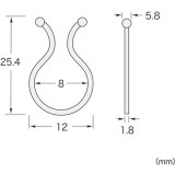 指でひねって止めるだけ 結束が簡単 ケーブルタイ（ツイスト）8mmタイプ サンワサプライ CA-TW08N