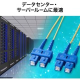 【代引不可】メガネ型光ファイバケーブル（シングル8.6μm、SC×2-SC×2、1m） サンワサプライ HKB-SCSC1-01N